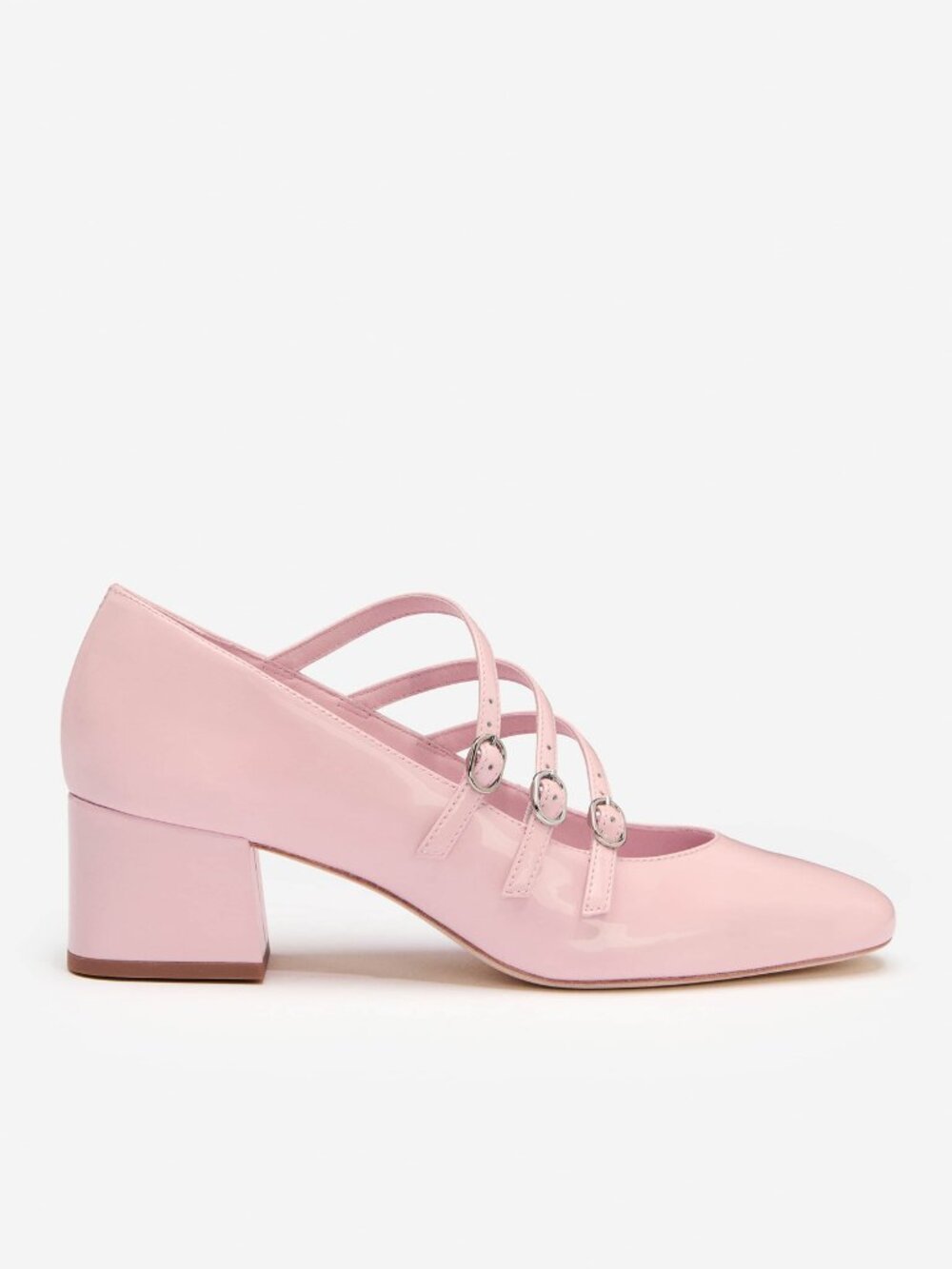 NEW Reformation Mary Jane Heels Pink Patent Leather 10.5